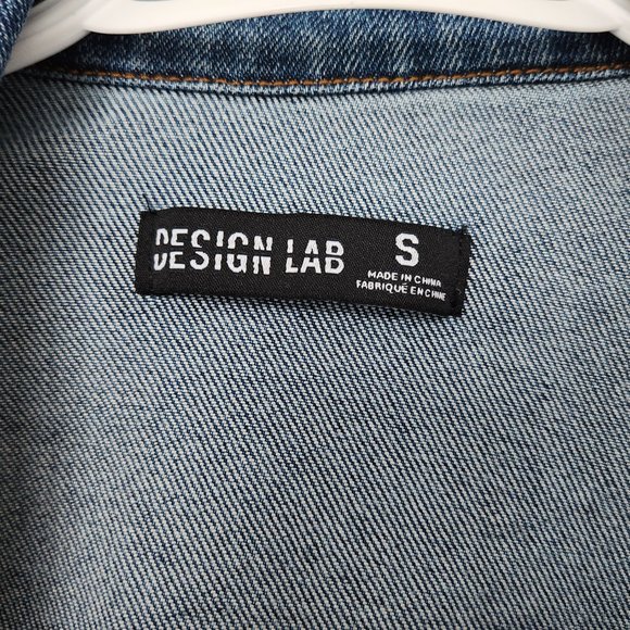 Cropped Denim Trucker Jacket - SMALL - DESIGN LAB - Picture 8 of 10